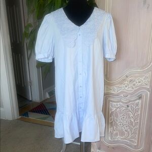 a loves a Cotton Button Down Mini Dress